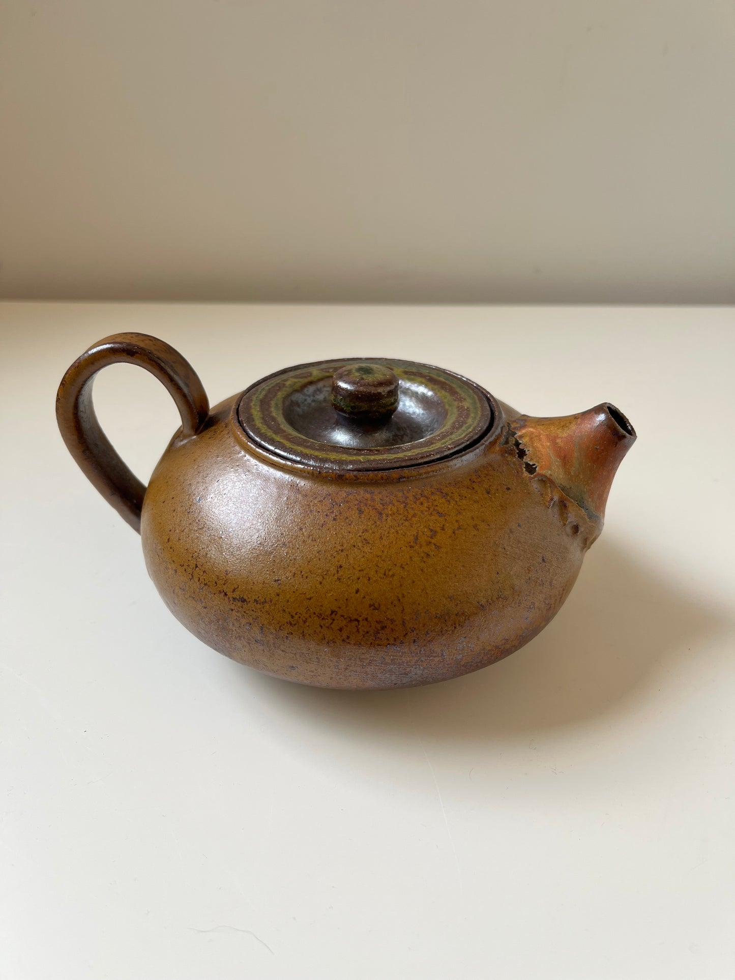 Burnt orange teapot - tea for two