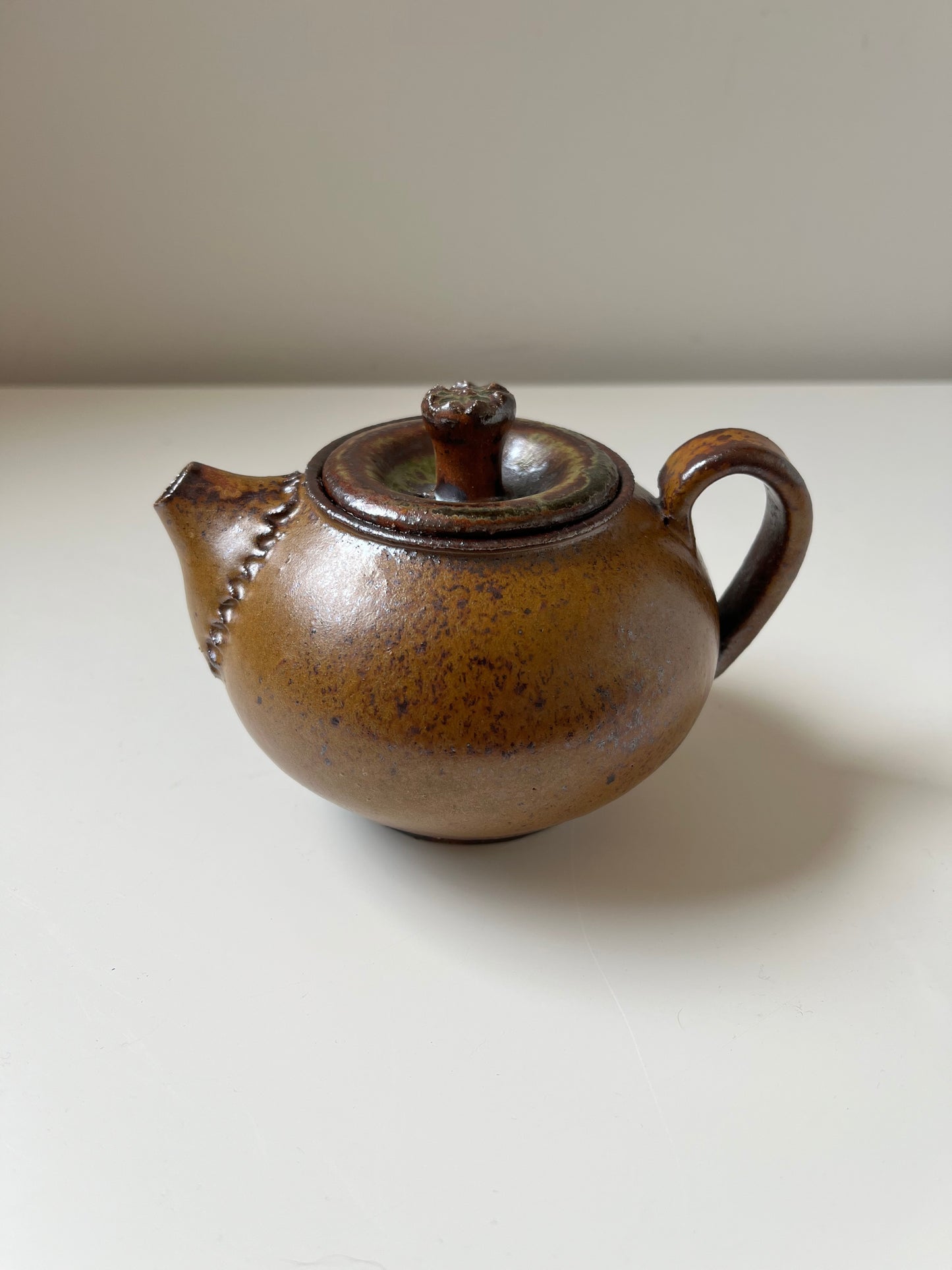 Burnt orange teapot - tea for one