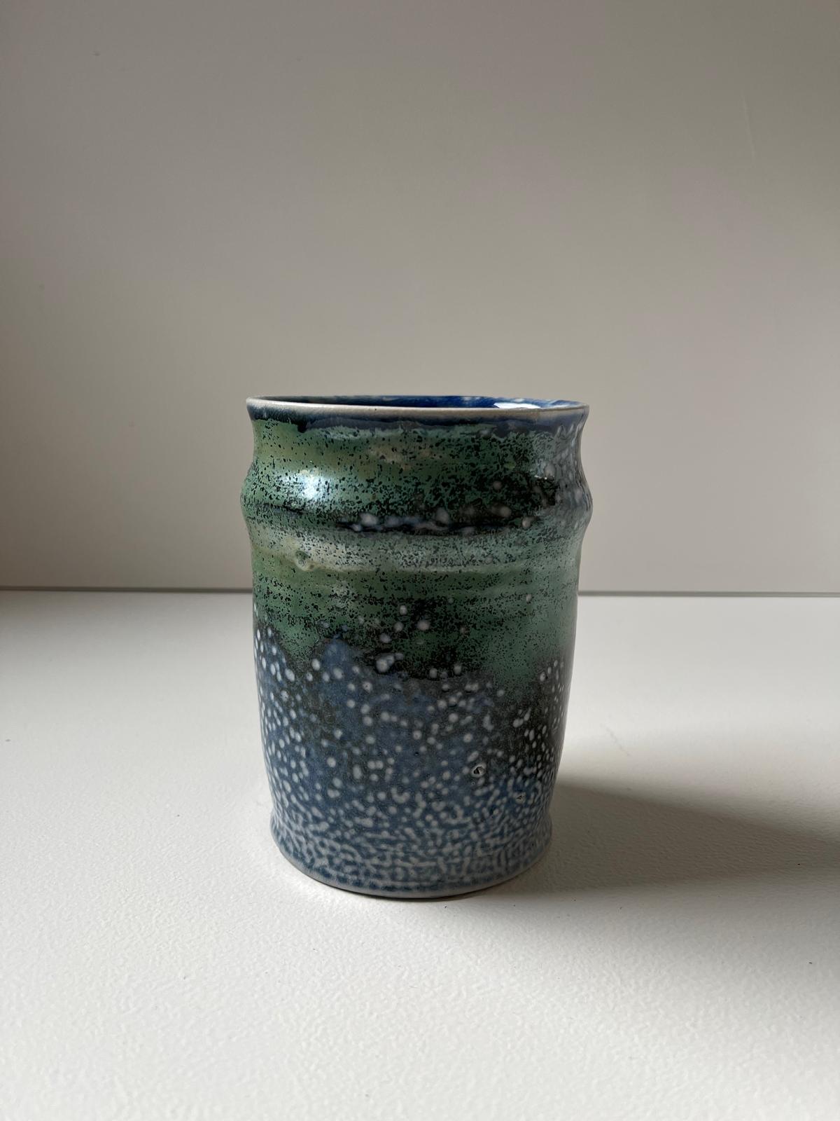 Salt fired beer mug