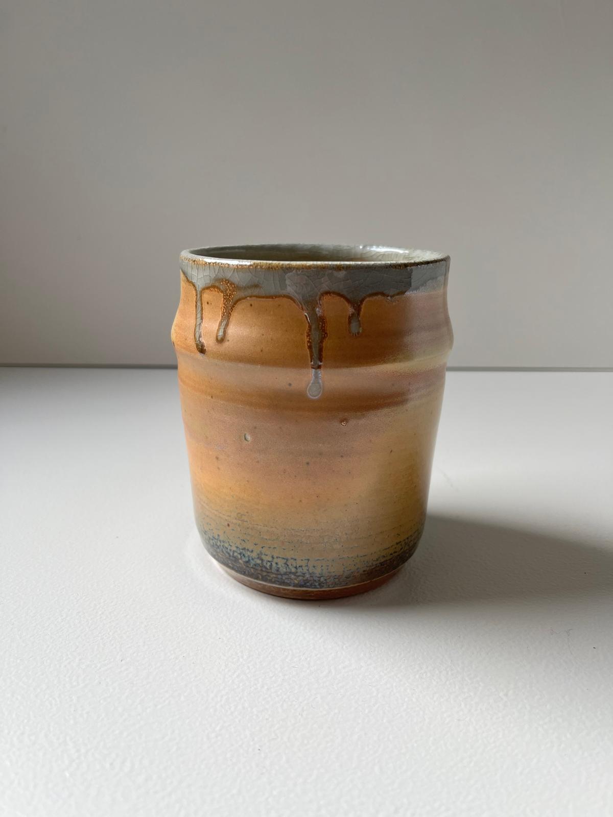 Golden beer mug