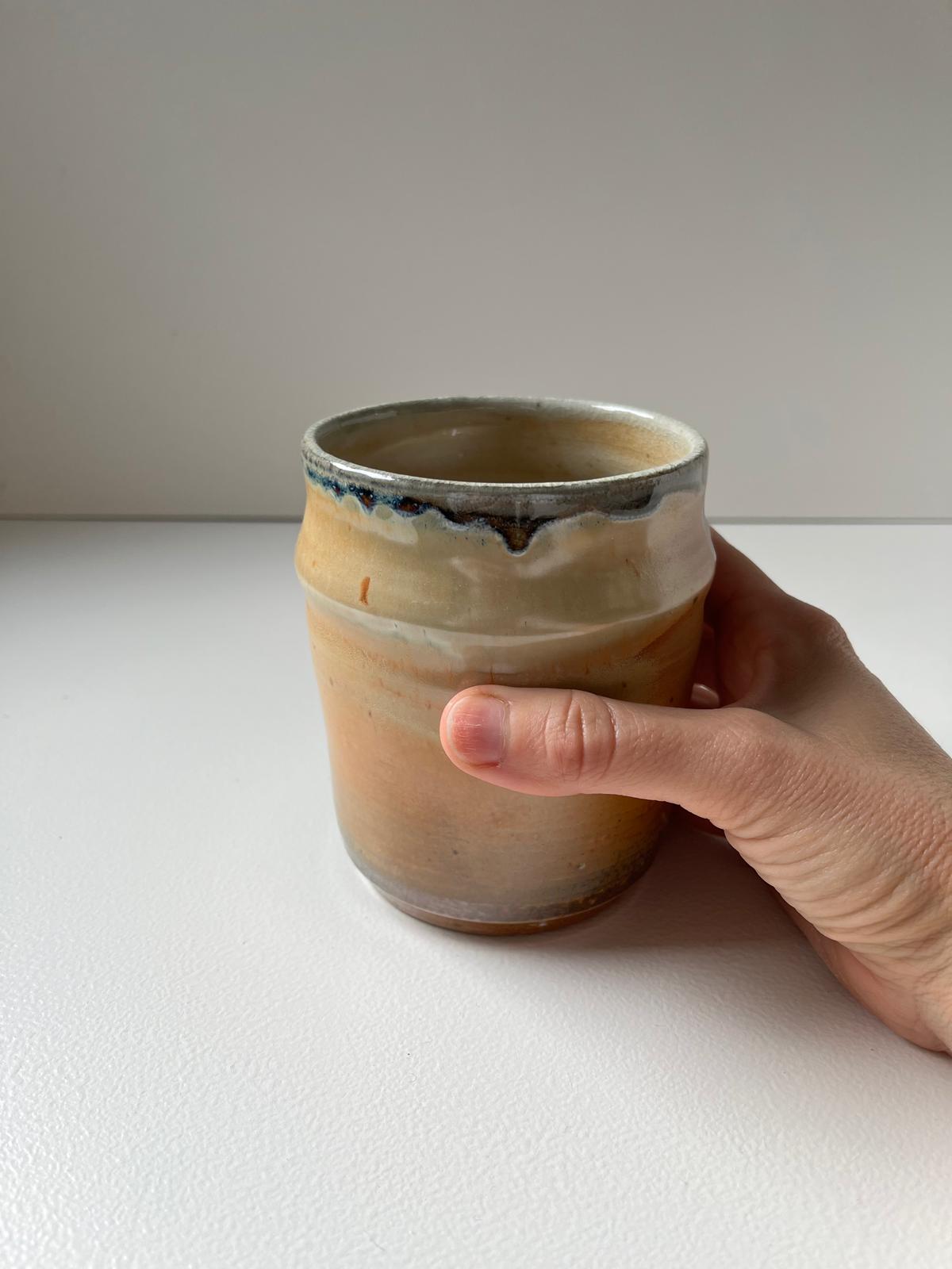 Golden beer mug