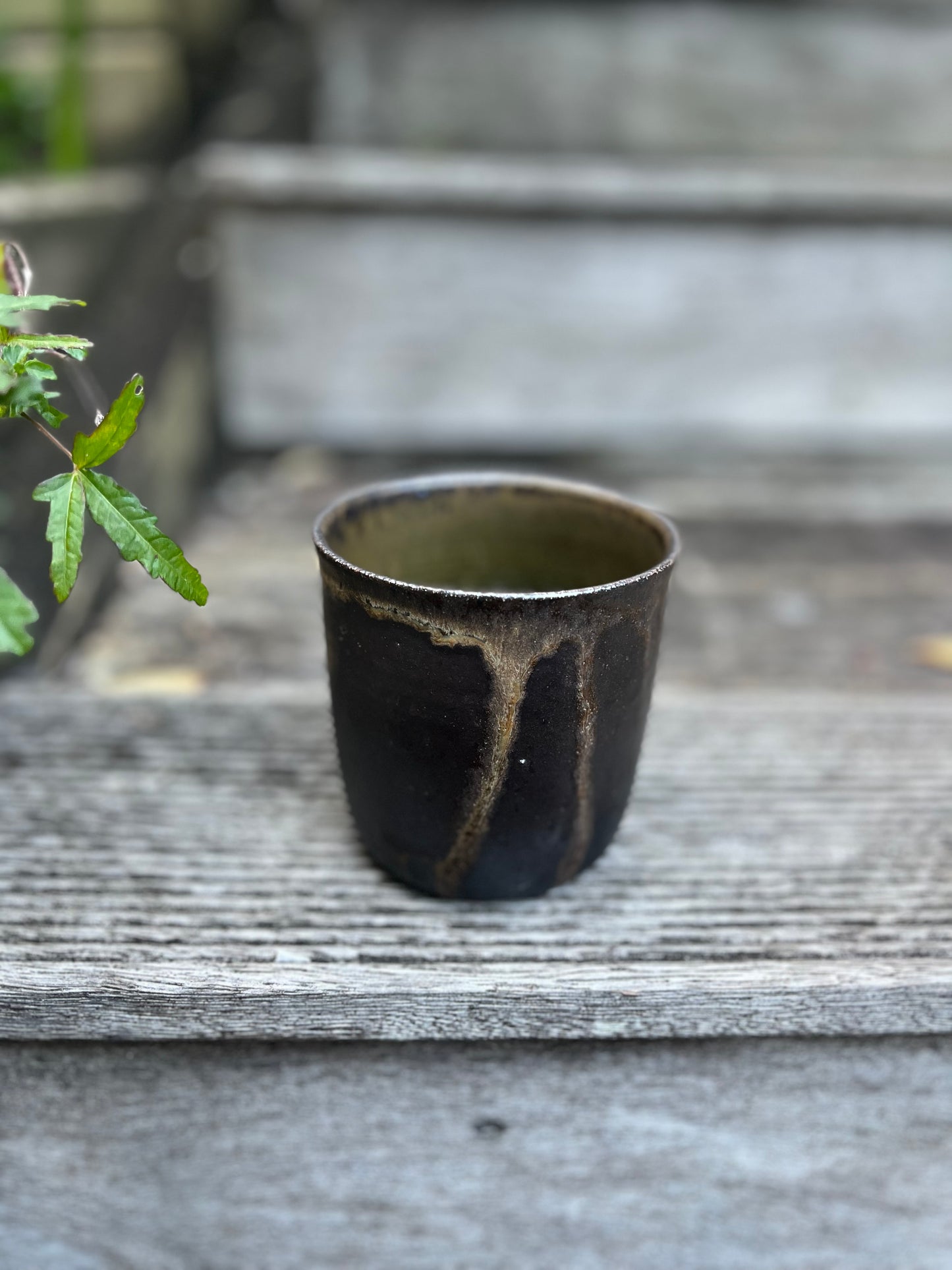 Salt fired tumblers - pair