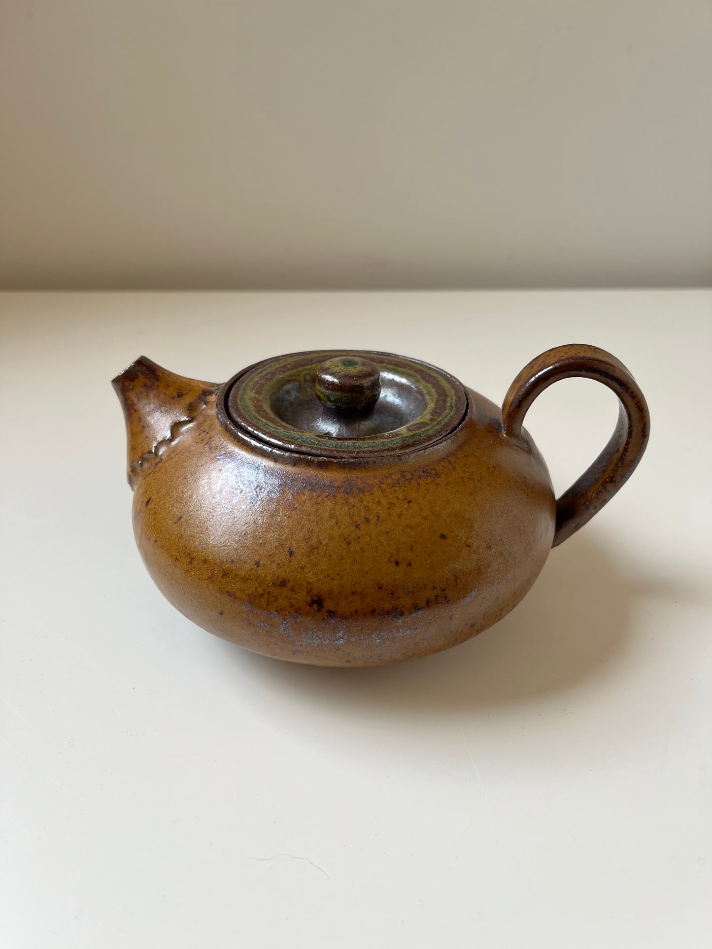 Burnt orange teapot - tea for two