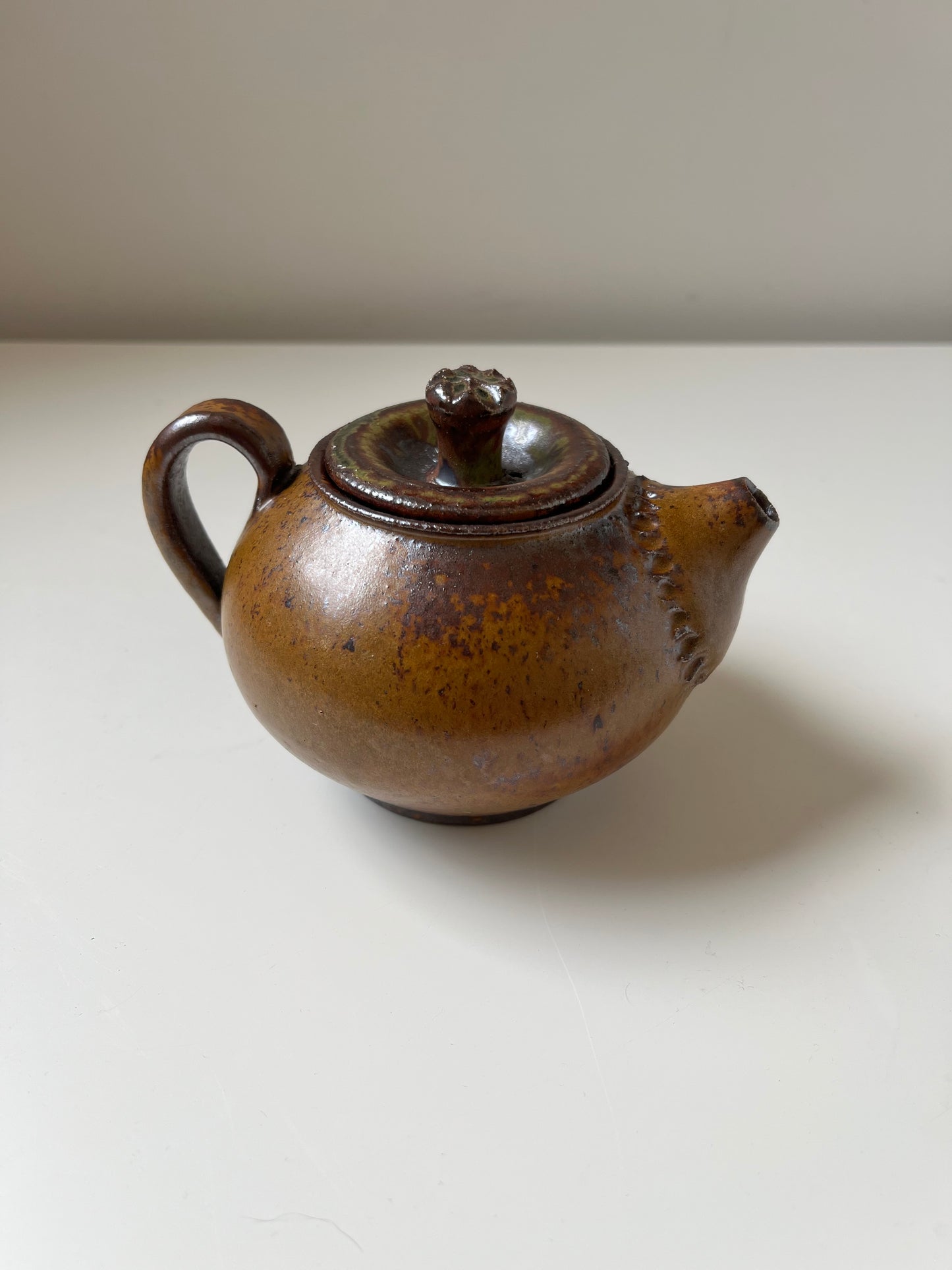 Burnt orange teapot - tea for one