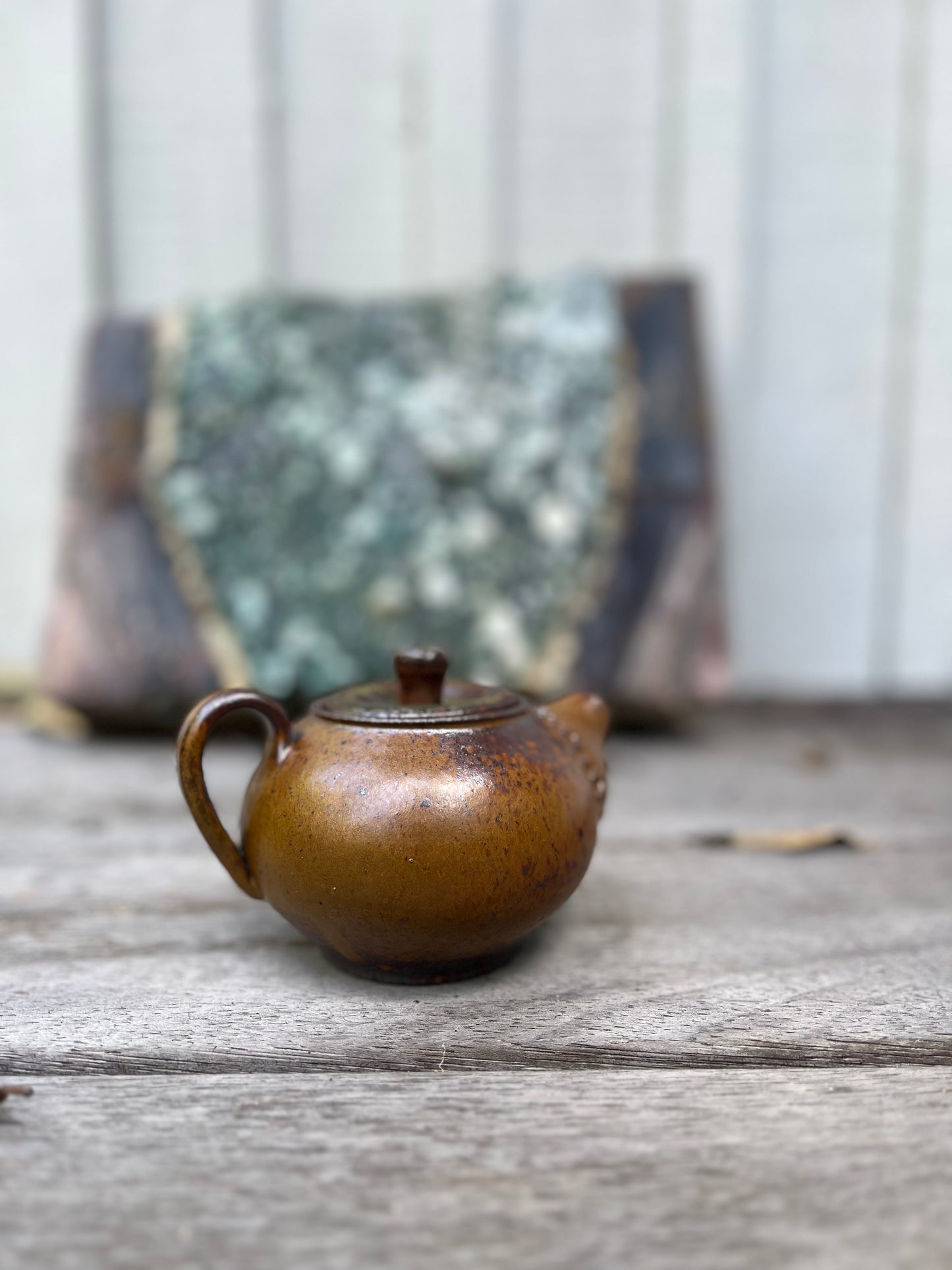 Burnt orange teapot - tea for one