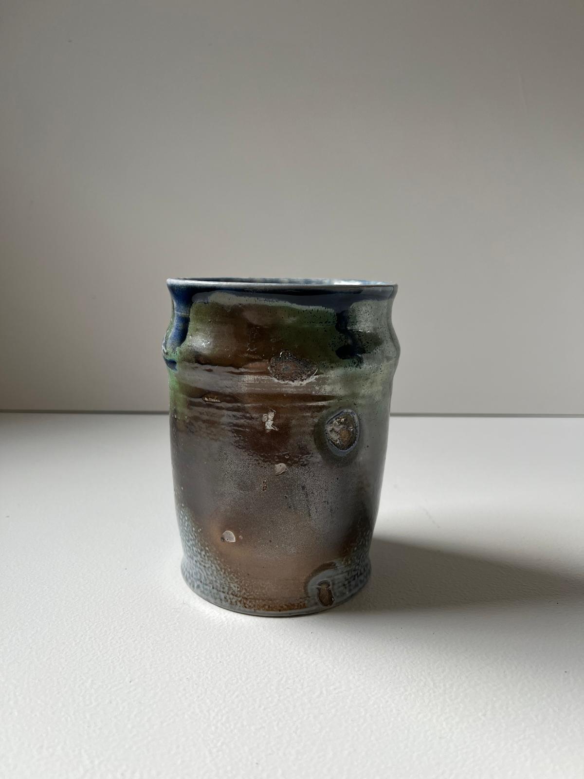 Salt fired beer mug