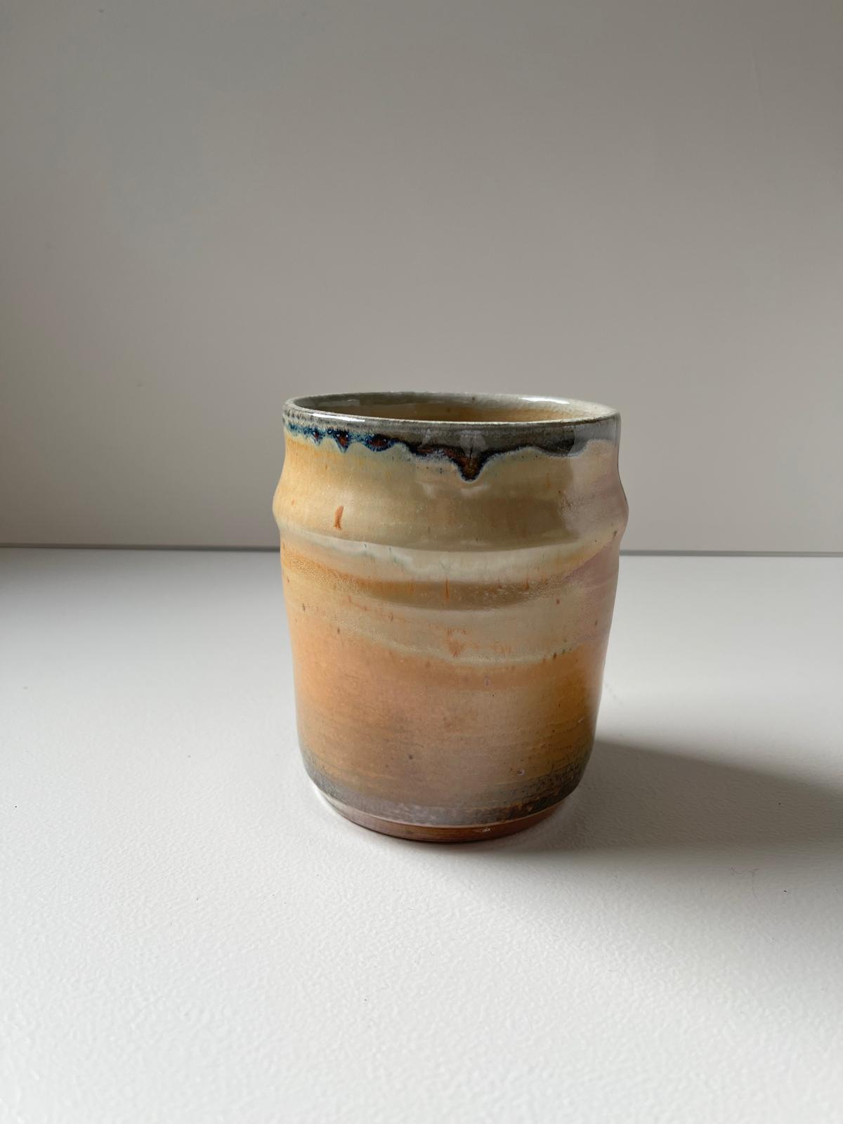 Golden beer mug