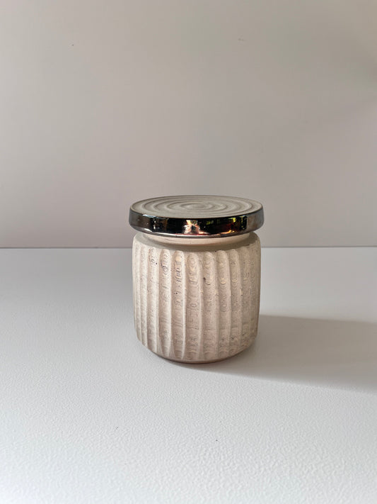 Carved jar with Palladium accent